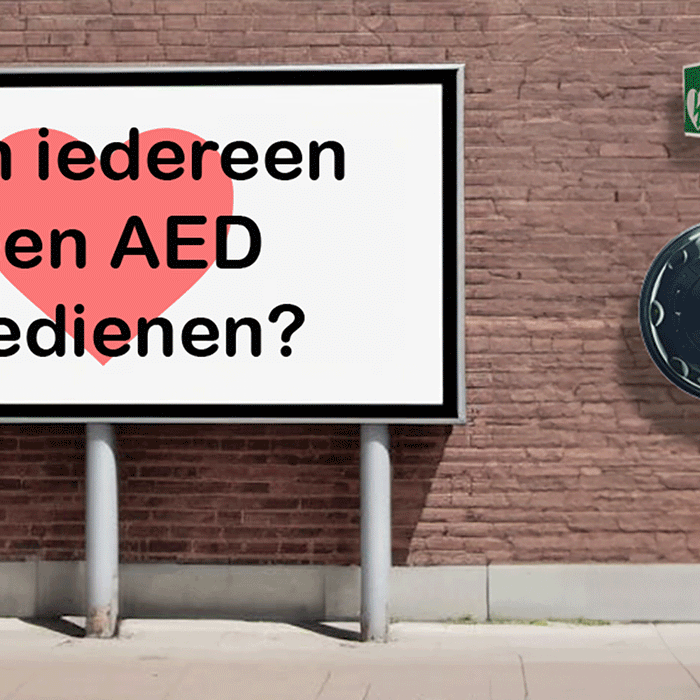 Kan iedereen een AED bedienen?