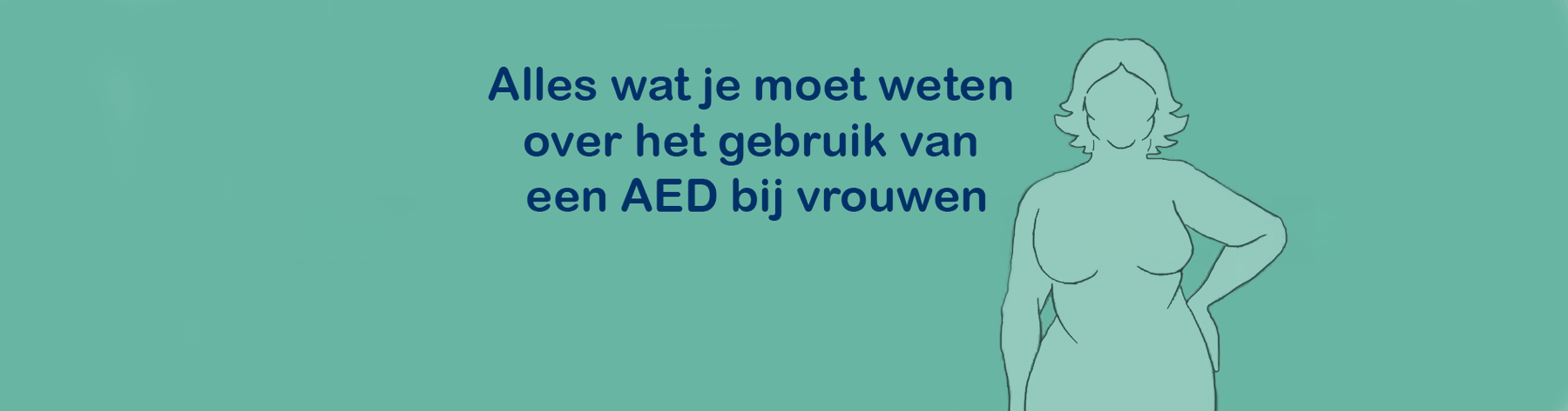 Een AED gebruiken bij vrouwen
