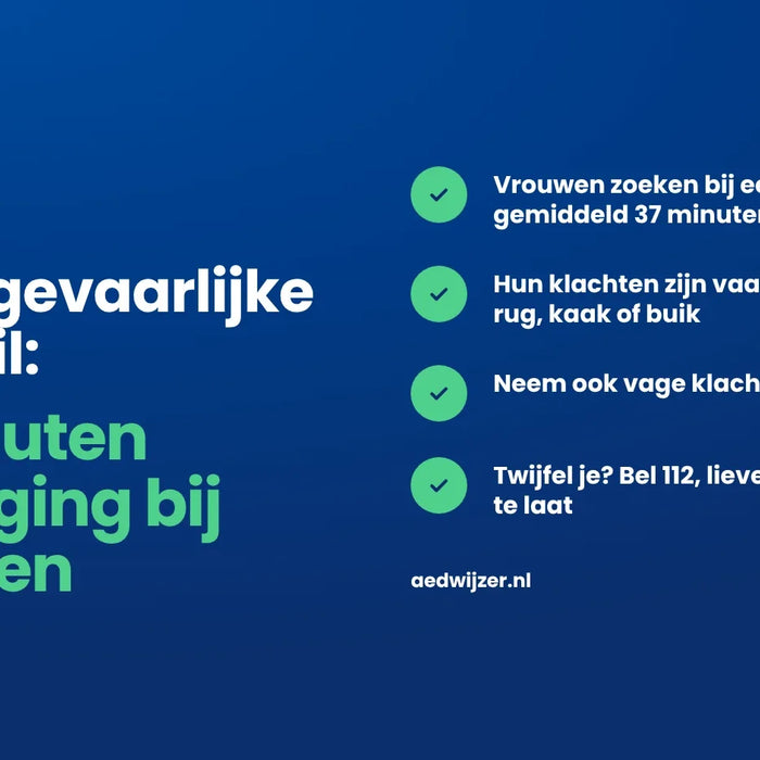 37 minuten vertraging bij hartklachten van vrouwen