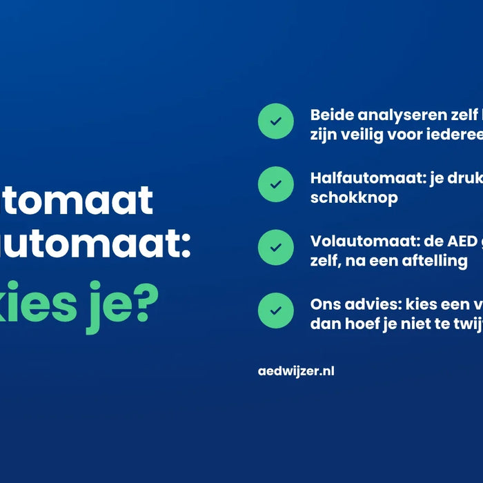 Verschil tussen halfautomatische en volautomatische AED
