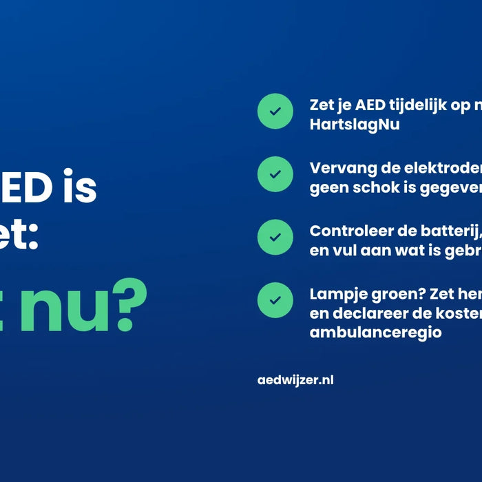 AED ingezet bij een reanimatie: wat nu