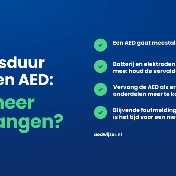 Levensduur van een AED: wanneer vervangen