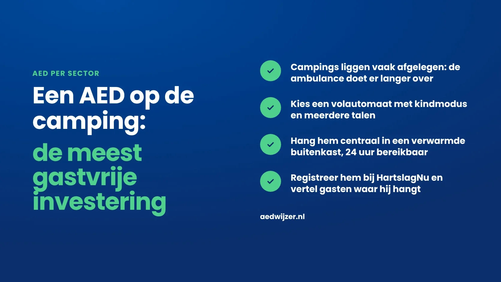 AED op de camping