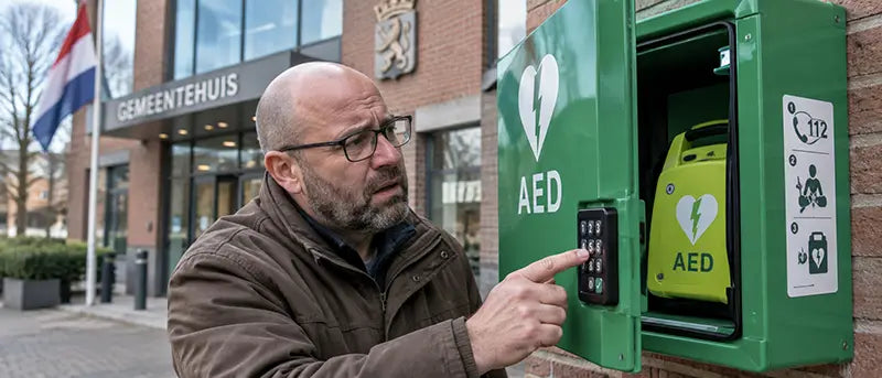 AED zat op slot tijdens reanimatie in Oisterwijk: terecht of niet?
