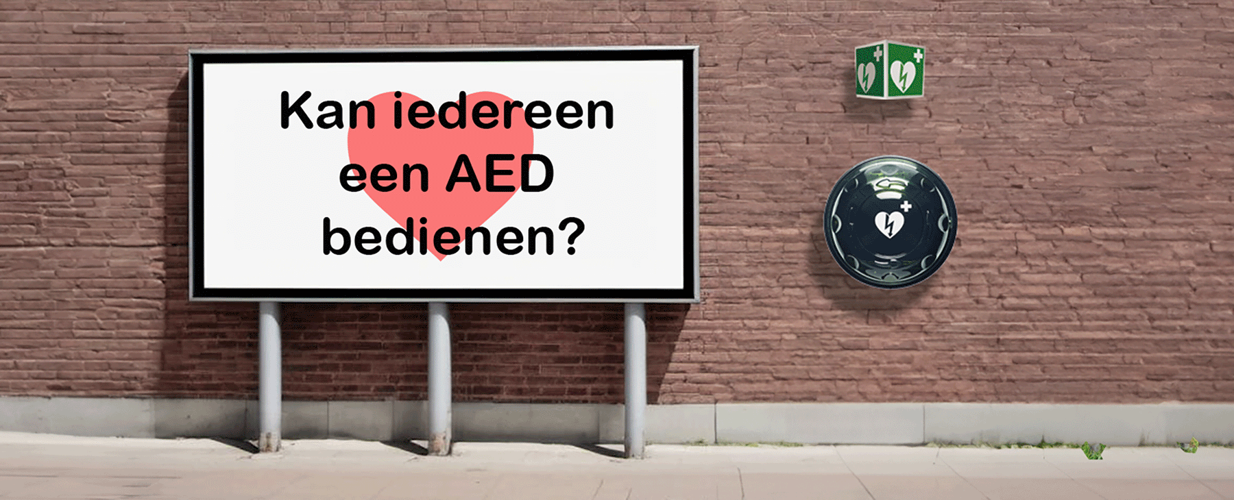 Kan iedereen een AED bedienen?