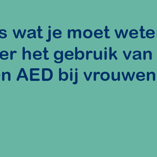 Een AED gebruiken bij vrouwen