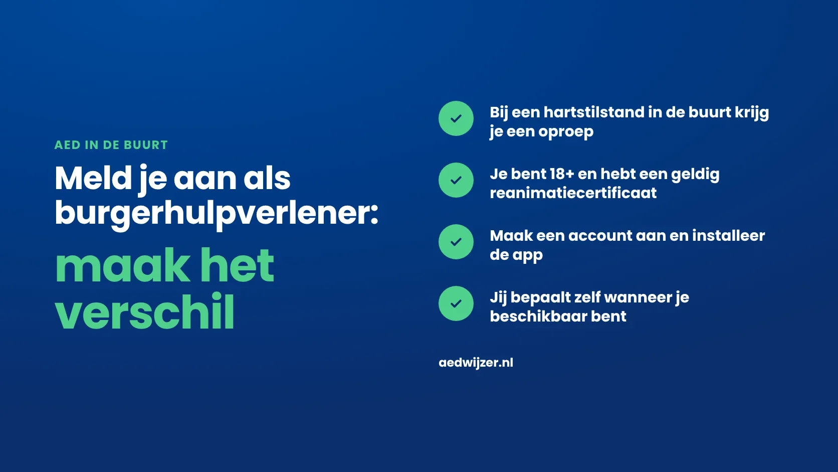 Burgerhulpverlener worden bij HartslagNu