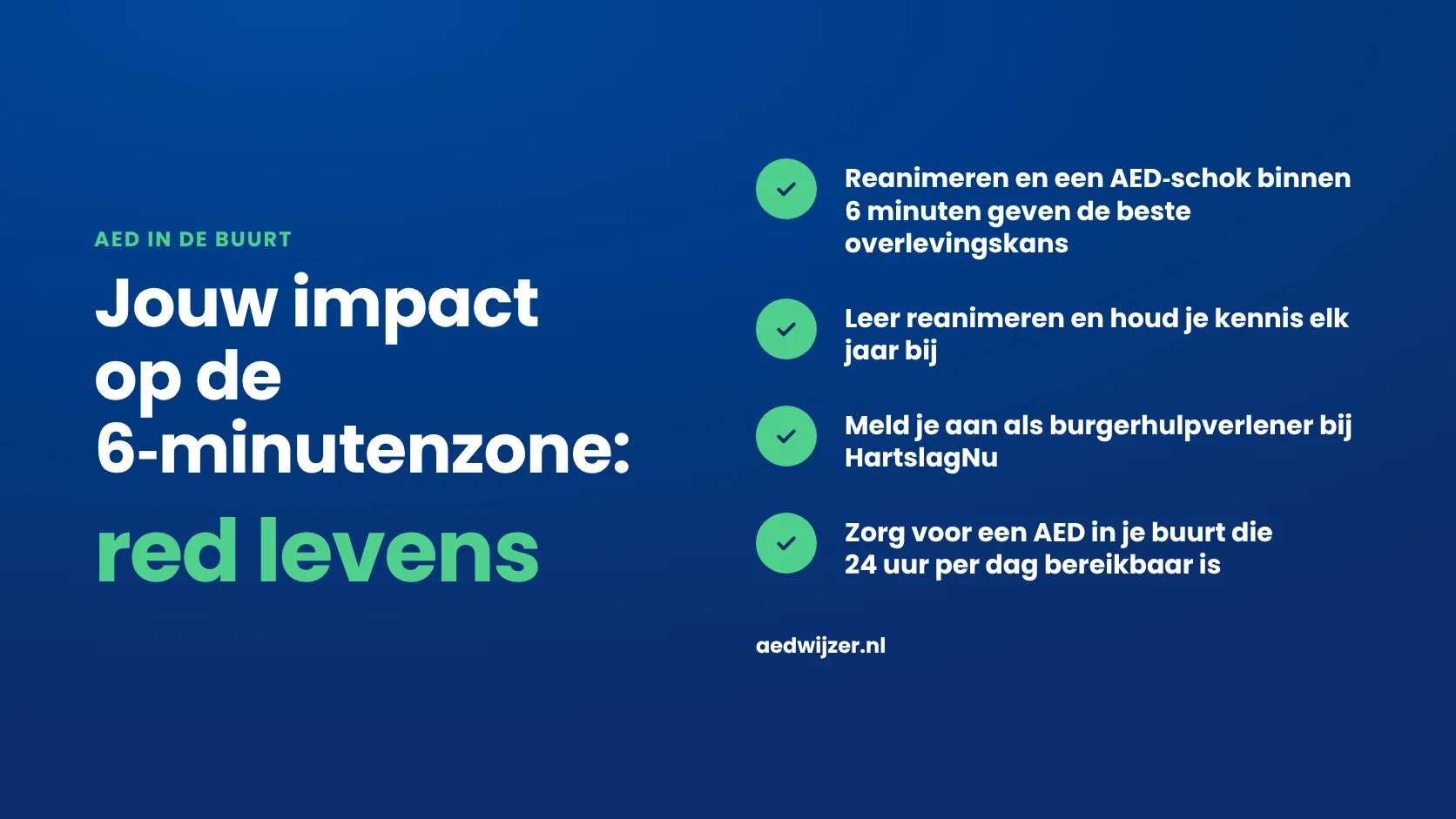 De 6-minutenzone: burgers redden levens met een AED