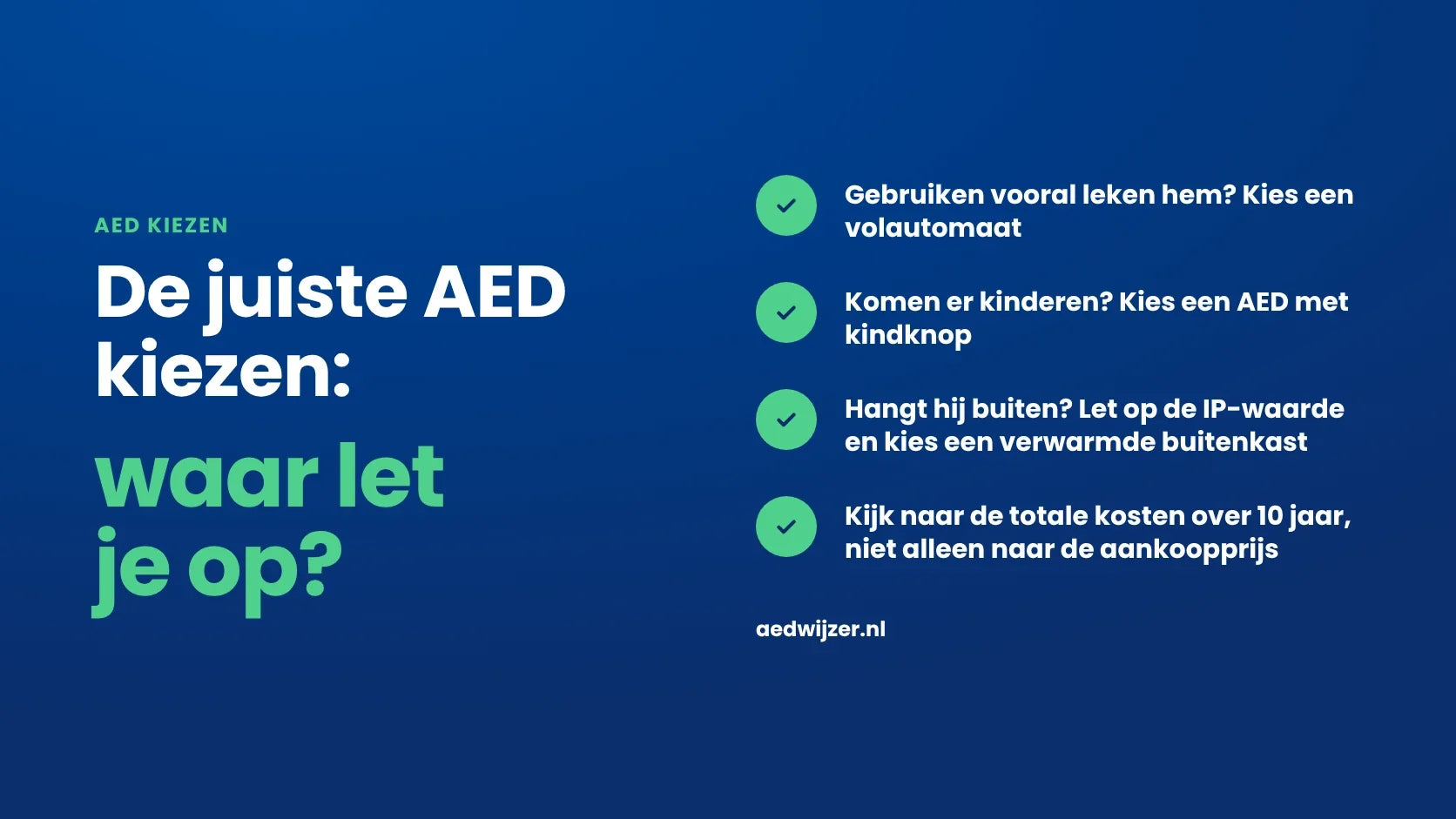 De juiste AED kiezen: waar let je op bij het kopen