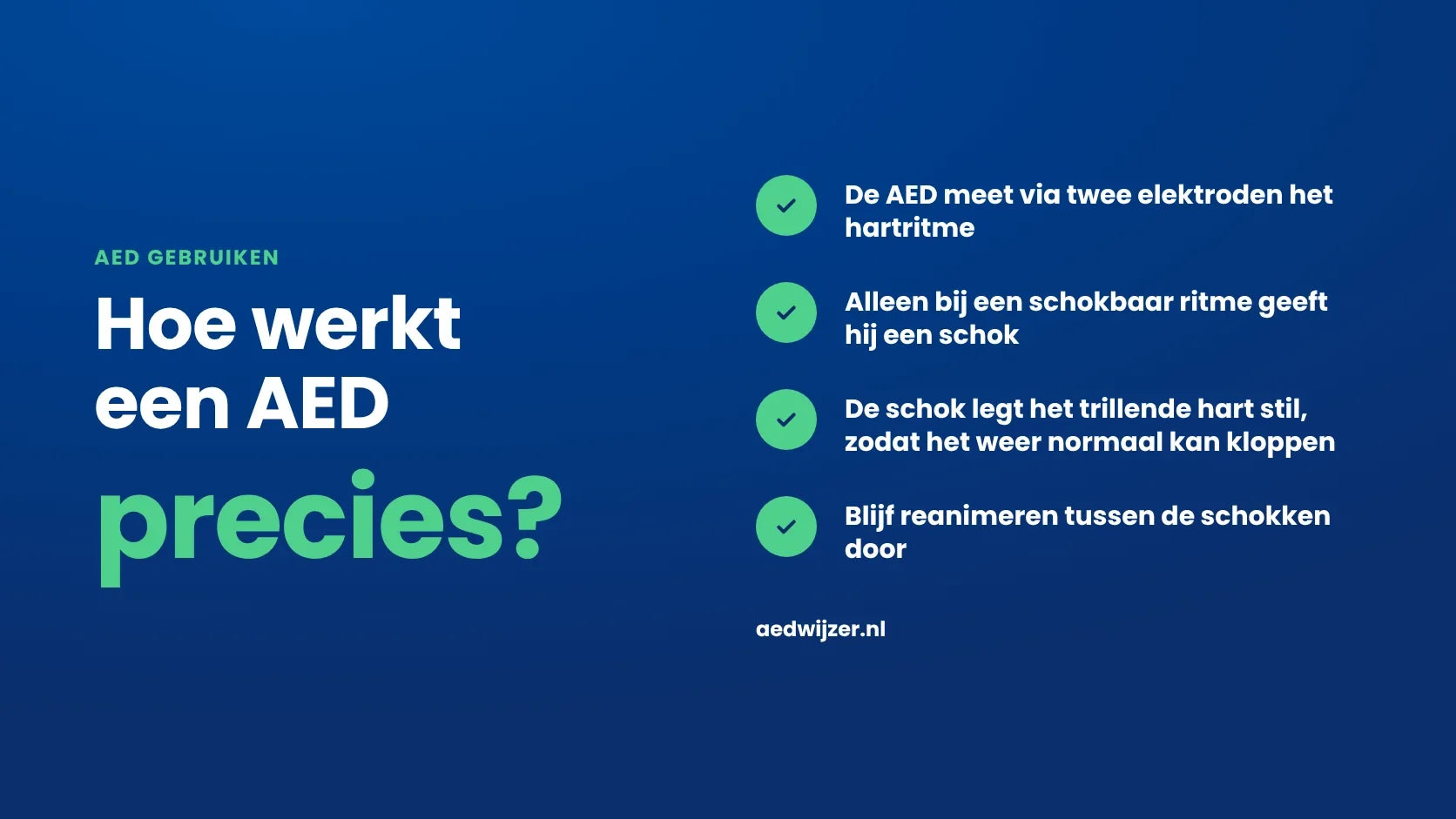 Hoe werkt een AED