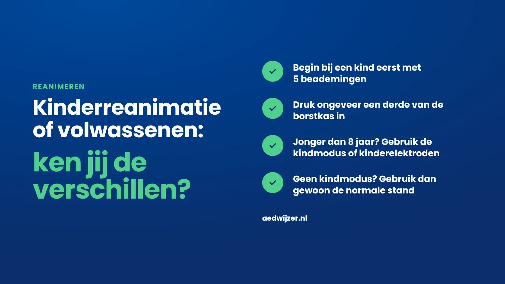 Kinderreanimatie vs. volwassenen: ken jij de verschillen?