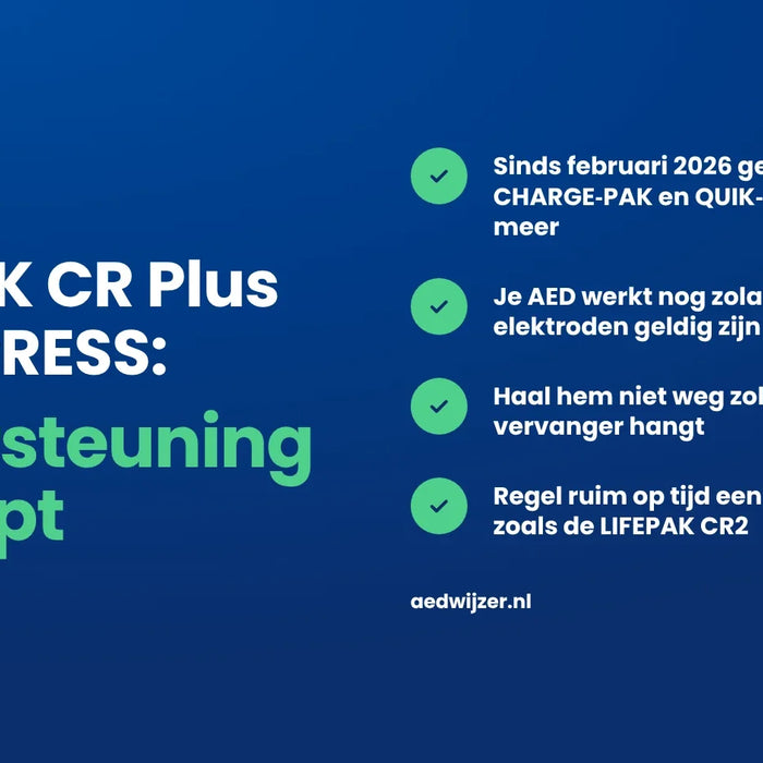 Ondersteuning LIFEPAK CR Plus en EXPRESS gestopt