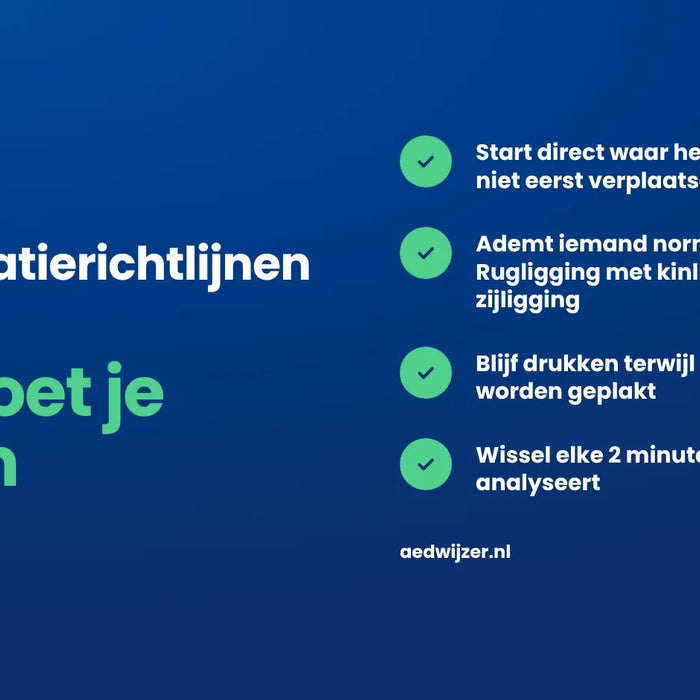 Reanimatierichtlijnen 2025, dit moet je weten
