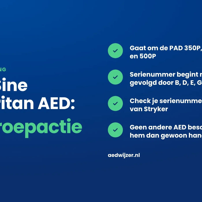 Terugroepactie HeartSine samaritan AED