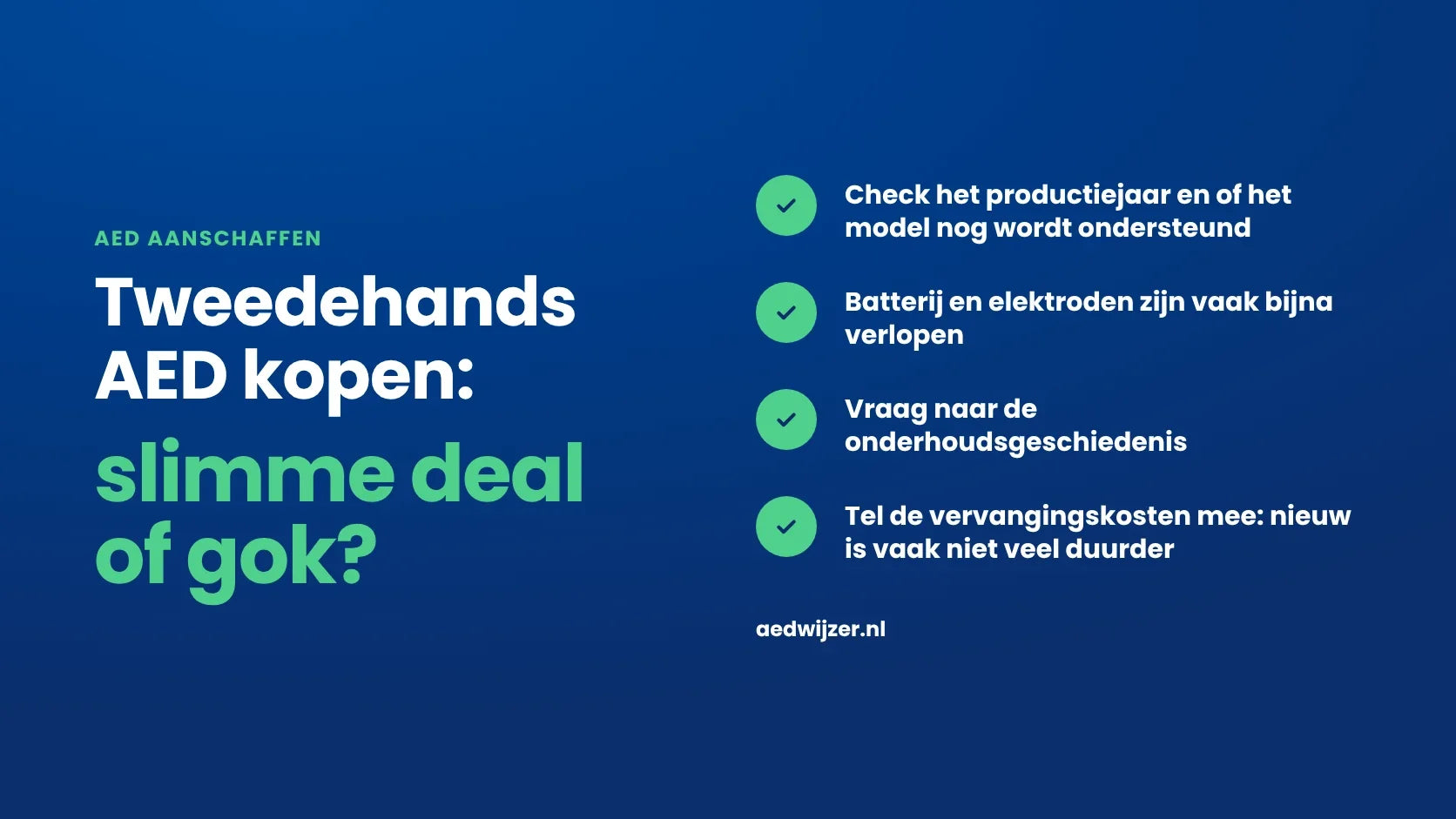 Tweedehands AED kopen