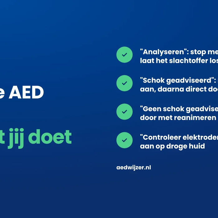 AED in noodsituaties: wat de AED zegt en wat jij doet