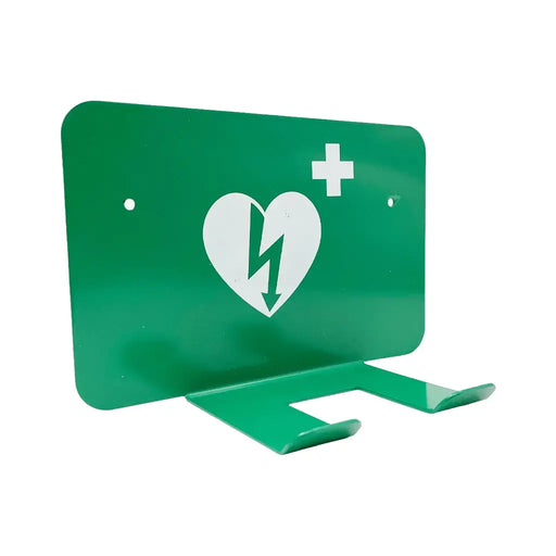 Universele AED wandbeugel voorkant schuin