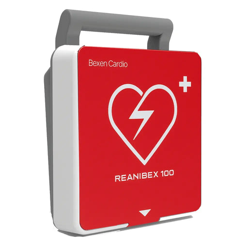 Bexen Cardio Reanibex 100 volautomatische AED voorkant schuin