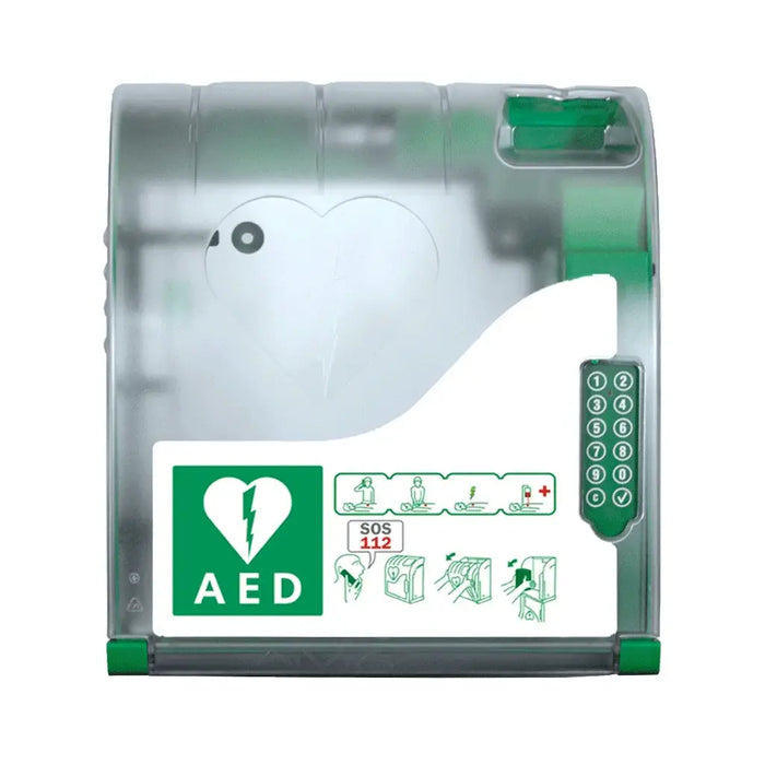 Aivia 210 AED buitenkast met pincode voorkant