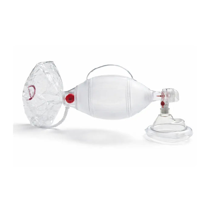Ambu Mark IV en SPUR II beademingsballonnen met maskers voor professionele beademing van volwassenen en kinderen.