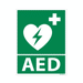 ILCOR Pictogram bord AED 20x15 cm.