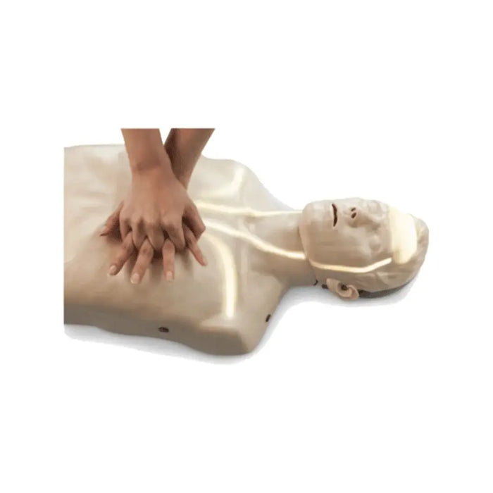 Brayden Reanimatiepop met witte ledverlichting in gebruik