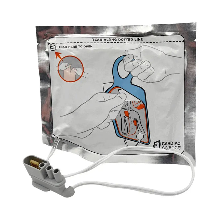 Cardiac Science G5 AED elektroden volwassene achterkant