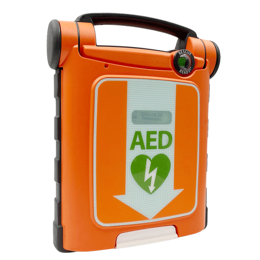 Cardiac Science Powerheart G5 AED halfautomaat vooraanzicht schuin