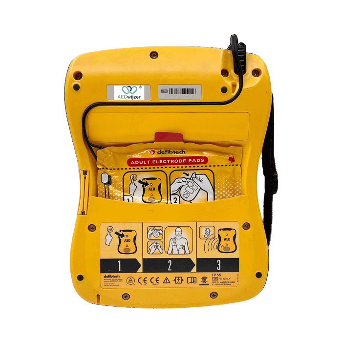 Defibtech Lifeline VIEW AED volautomaat achterkant