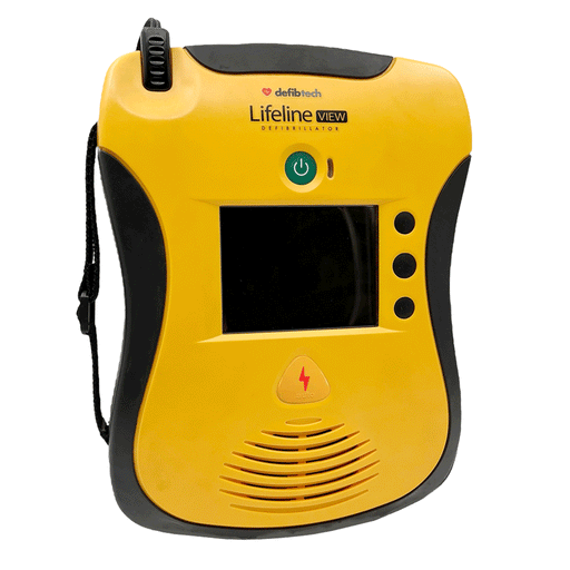 Defibtech Lifeline VIEW AED volautomaat vooraanzicht schuin