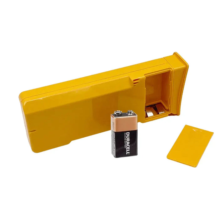 Defibtech Lifeline AED batterij 5 jaar incl. 9V batterij achterkant met 9 volts batterij