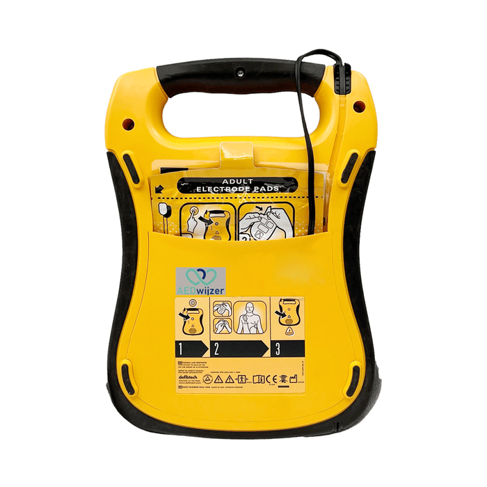 Defibtech Lifeline AED halfautomaat achterkant