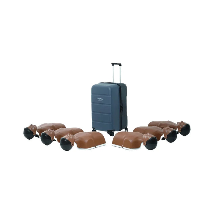 Laerdal Little Anne QCPR stapelbare reanimatiepop 6-pack met dinkere huid