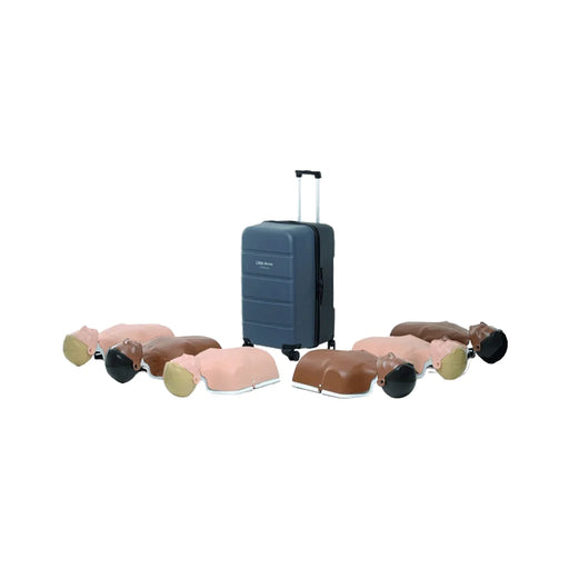 Laerdal Little Anne QCPR stapelbare reanimatiepop 6-pack met lichte en donkere huid