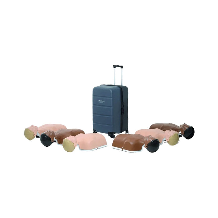 Laerdal Little Anne QCPR stapelbare reanimatiepop 6-pack met lichte en donkere huid