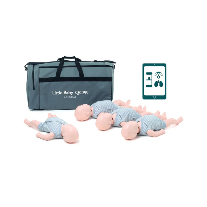 Laerdal Little Baby QCPR reanimatiepop 4-pack met lichte huid