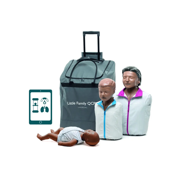 Laerdal Little Family QCPR reanimatiepoppen met donkere huid