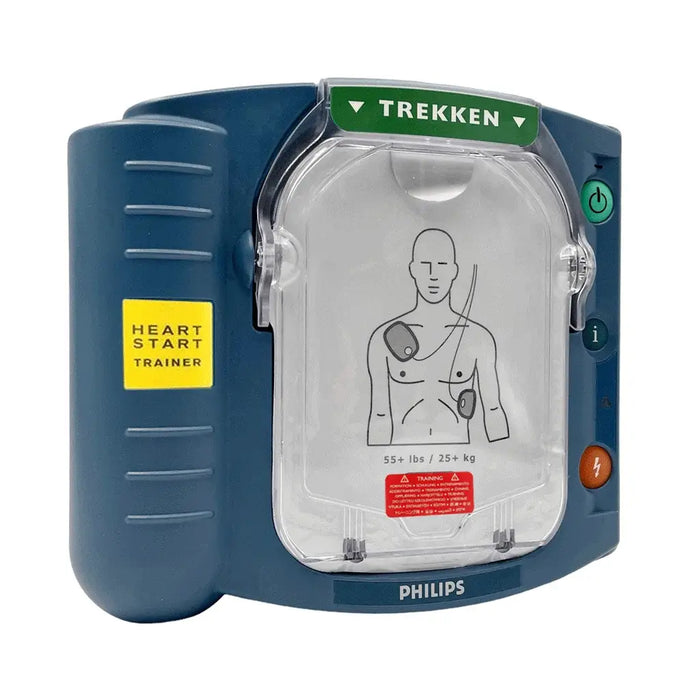 Philips Heartstart HS-1 trainer met afstandsbediening voorkant schuin