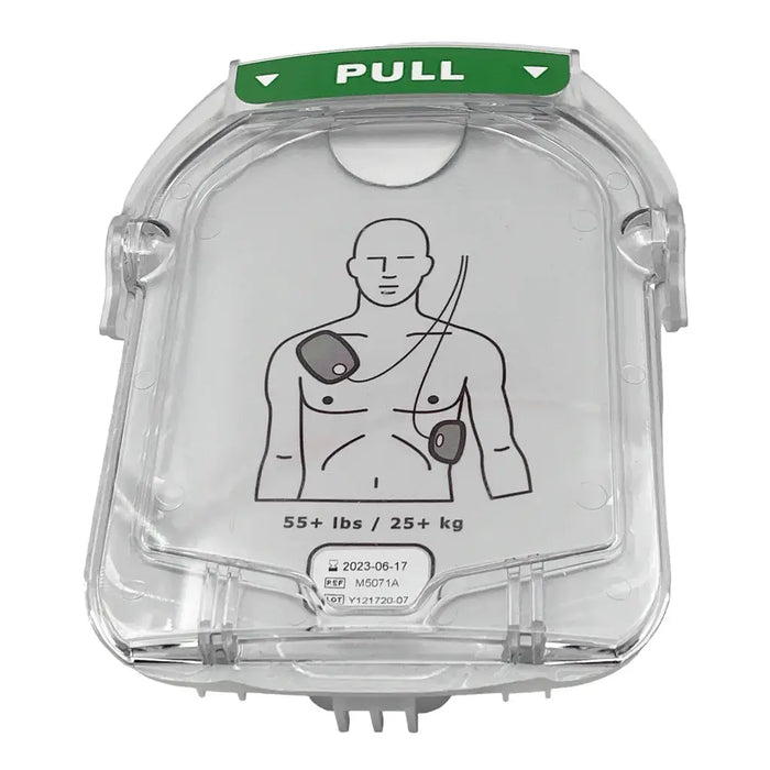 Philips Heartstart HS1 AED elektroden voor volwassenen bovenkant 