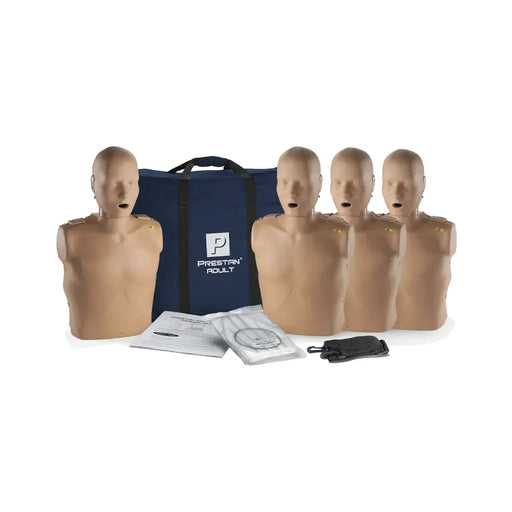 Prestan reanimatiepop volwassen man 4-pack met donkere huid