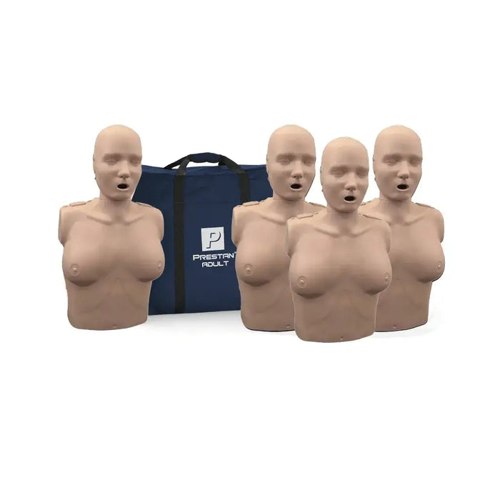 Prestan reanimatiepop volwassen vrouw 4-pack met lichte huid