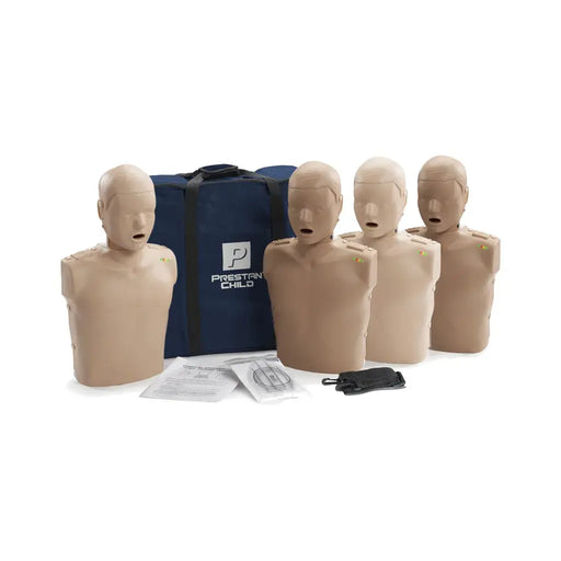 Prestan kind reanimatiepop 4-pack met lichte en donkere huid