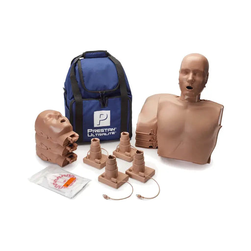 Prestan Ultralite reanimatiepop met feedback 4-pack met donkere huid