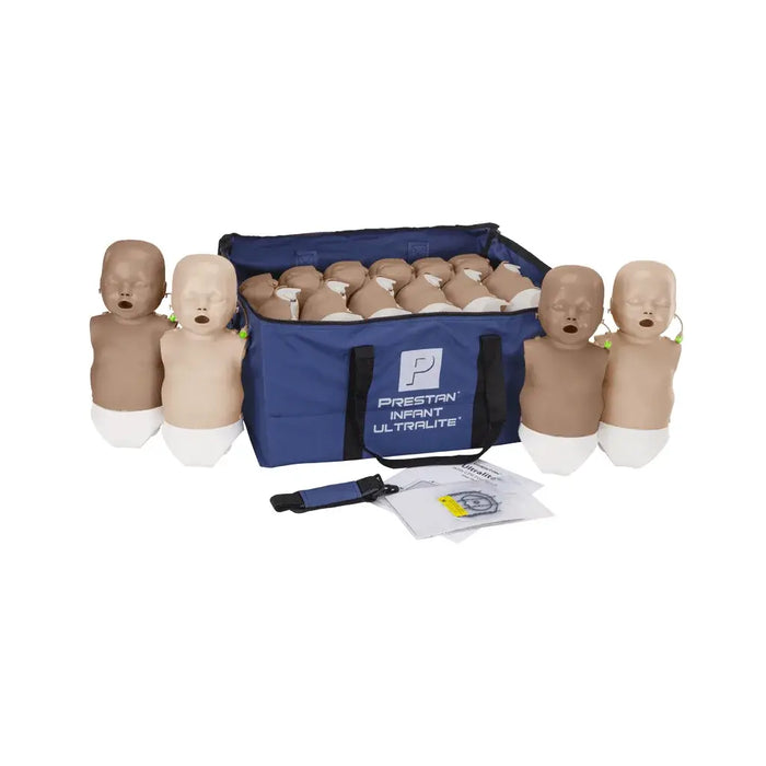 Prestan Ultralite baby reanimatiepop 12-pack met lichte en donkere huid