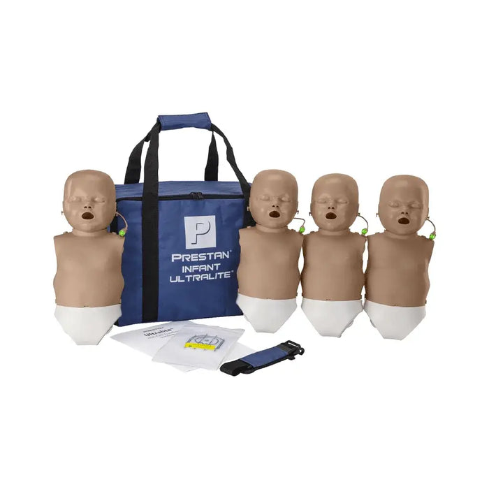 Prestan Ultralite baby reanimatiepop 4-pack met donkere huid