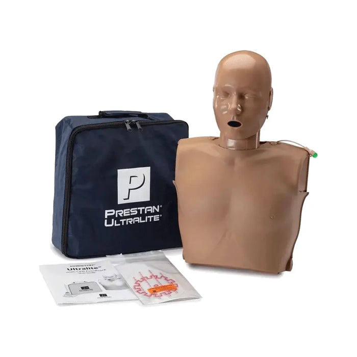 Prestan Ultralite volwassen reanimatiepop  met feedback met donkere huid