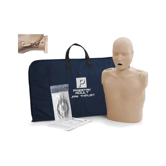 Prestan volwassen reanimatiepop met kaaklift met lichte huid