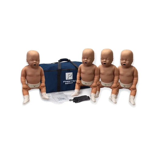 Prestan baby reanimatiepop 4-pack met donkere huid