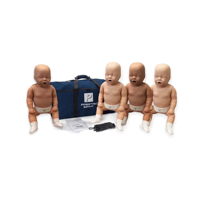 Prestan baby reanimatiepop 4-pack met lichte en donkere huid