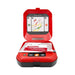 Primedic HeartSave Y halfautomatische AED voorkant met klep open